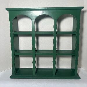 vintage country wooden demitasse tea cup saucer display